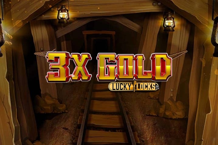 3x Gold Lucky Locks Game Logo