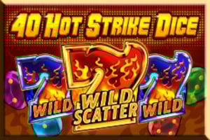 40 Hot Strike Dice Game Logo