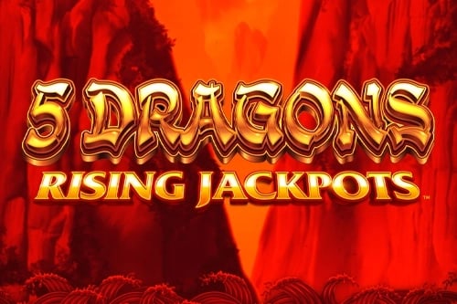 5 Dragons Rising Jackpots Game Logo