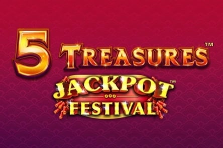 5 Treasures Jackpot Festival Game Logo