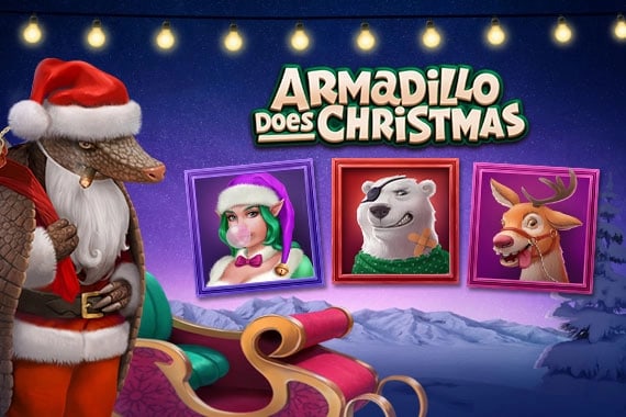 Armadillo Does Christmas Game Logo