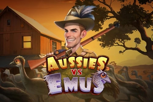 Aussies VS Emus Game Logo