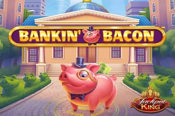 Bankin' Bacon Jackpot King Game Logo