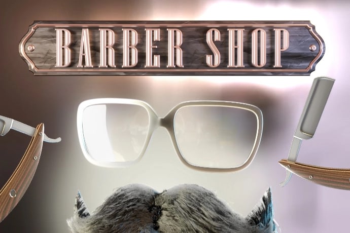 Barber Shop Game Logo