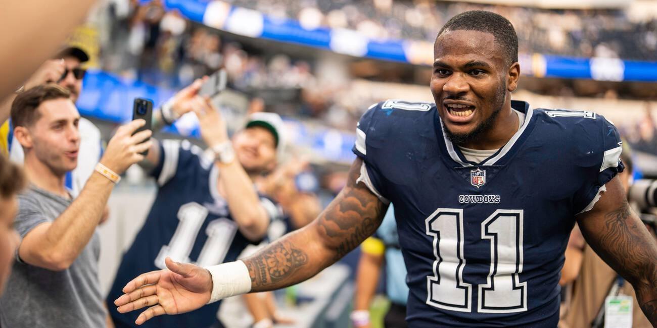 Micah Parsons of the Dallas Cowboys during a football game