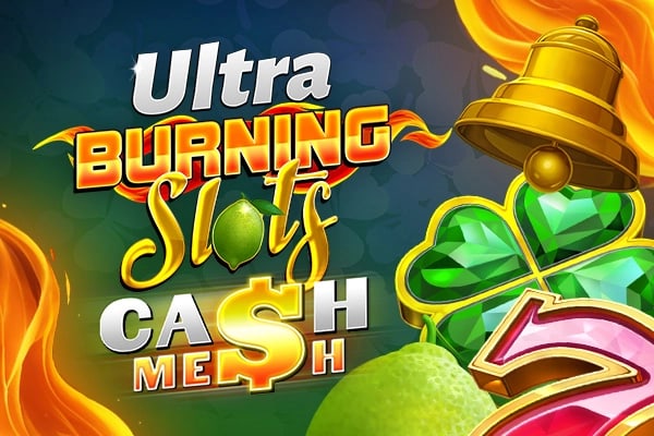 Burning Slots Cash Mesh Ultra Game Logo