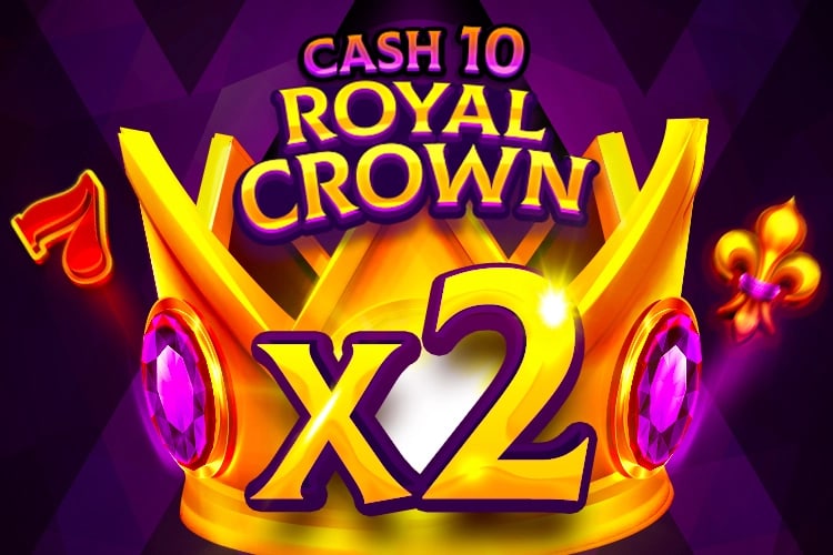 Cash 10 Royal Crown Game Logo