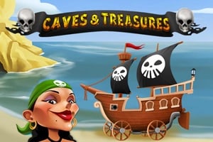 Caves &amp; Treasures Game Logo