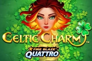 Celtic Charm Fire Blaze Quattro Game Logo