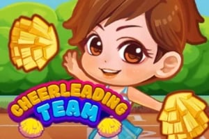 Cheerleading Team Game Logo