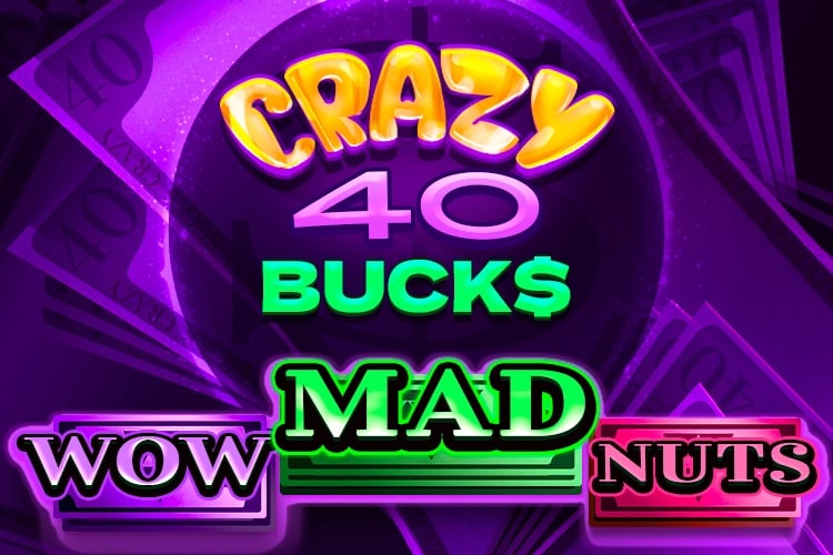 Crazy 40 Bucks Game Logo