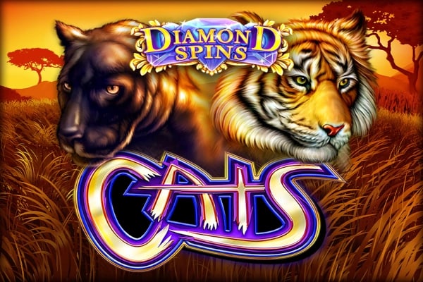 Diamond Spins Cats Game Logo