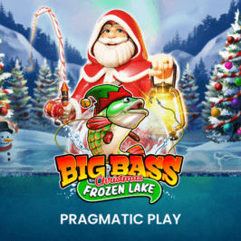 Big Bass Christmas Frozen Lake Game Logo