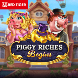 Piggy Riches Begins Game Logo