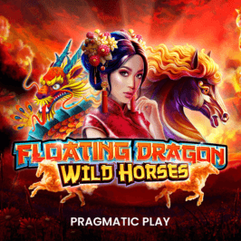Floating Dragon Wild Horses Game Logo
