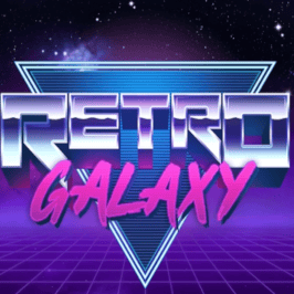 Retro Galaxy Game Logo