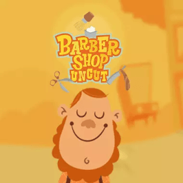 Barber Shop Uncut Game Logo