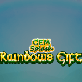 Gem Splash: Rainbows Gift Game Logo